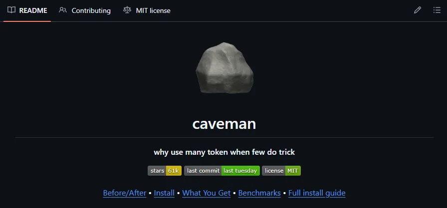 Caveman Github README